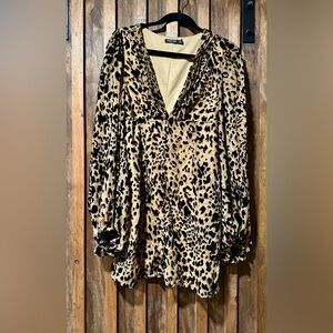 Nasty Gal Collection Leopard Print Mini Dress Size 4